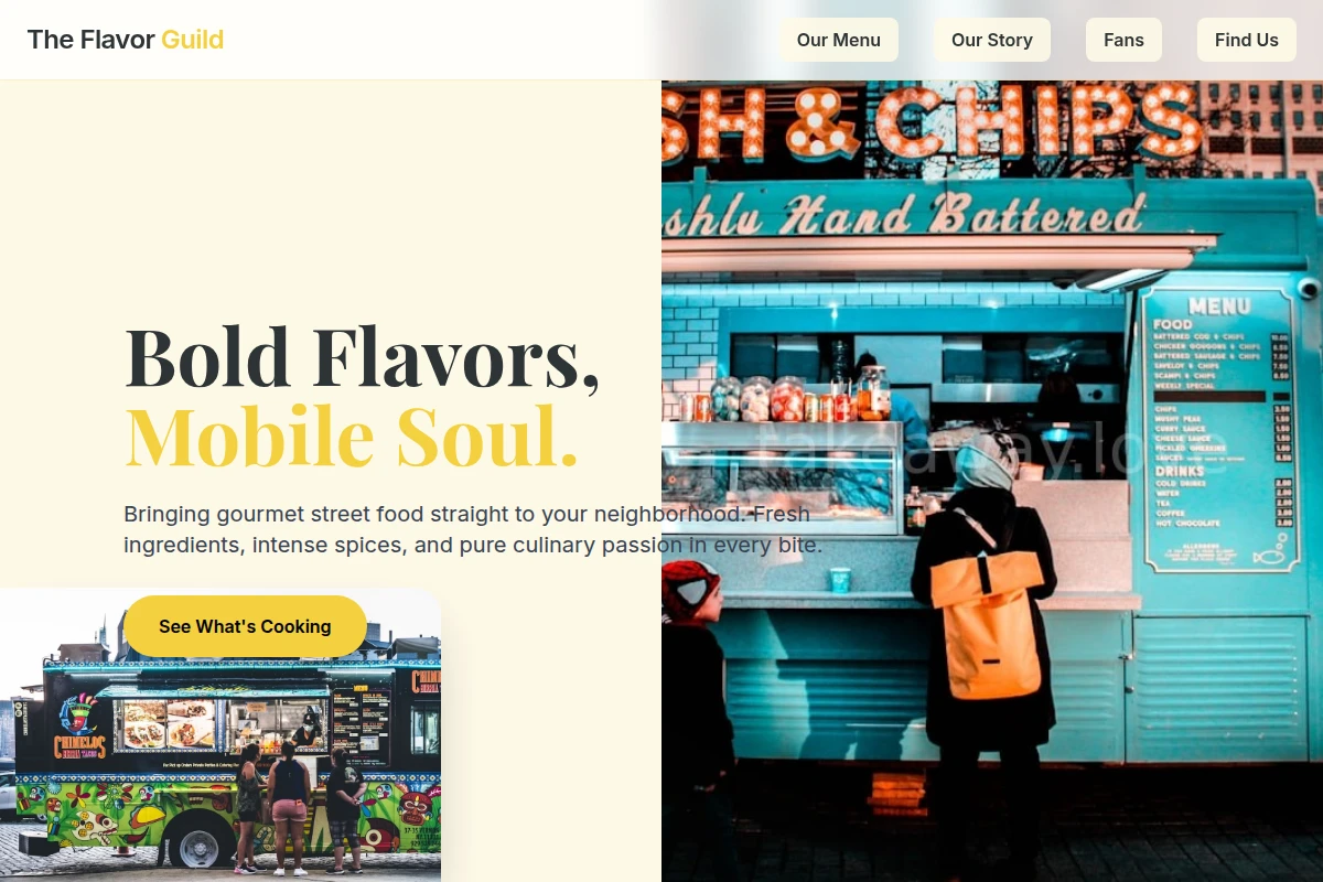 menu Food Truck